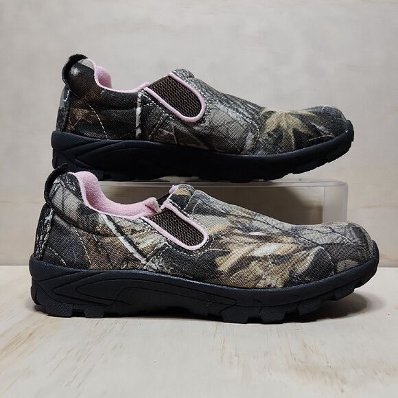 Natural Reflections Camouflage Pink Slip-On Flats Women’s Size 6.5 Fabric Upper - Picture 1 of 9